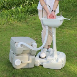 CHH-7701 1020T Portable Removable Outdoor Hand Sink with Portable Toilet